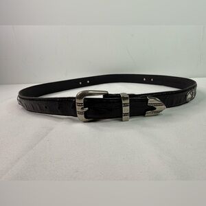 Golf Palisades Full-Grain Cowhide Leather Designer Dress Golf Conchos Belt 36/38